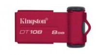 Kingston Data Traveler 108 8GB USB 2.0 Hi-Speed - Vermelho